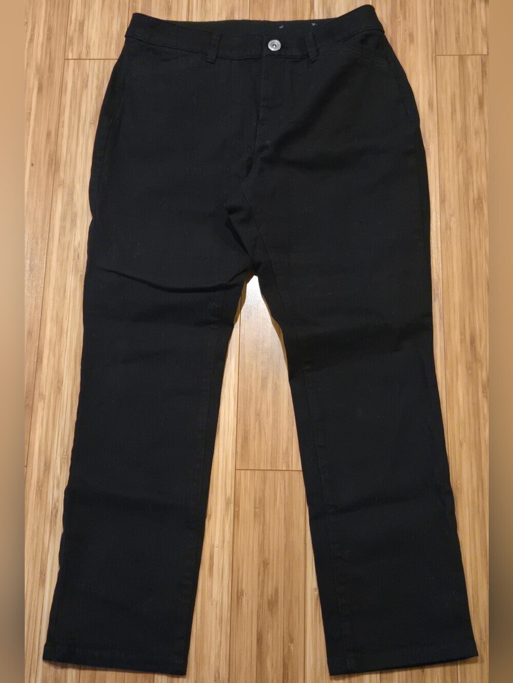 Christopher & Banks Signature Slimming Classic Black Straight-Leg Pants
